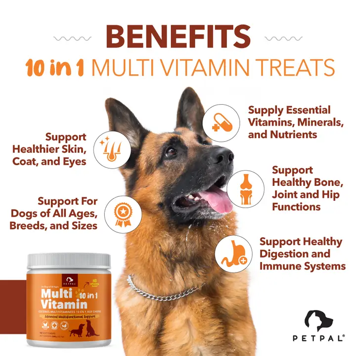 Gut Health & Immunity | Multi Vitamin Soft Chew Treats - Probiotic 4 Billion Treats