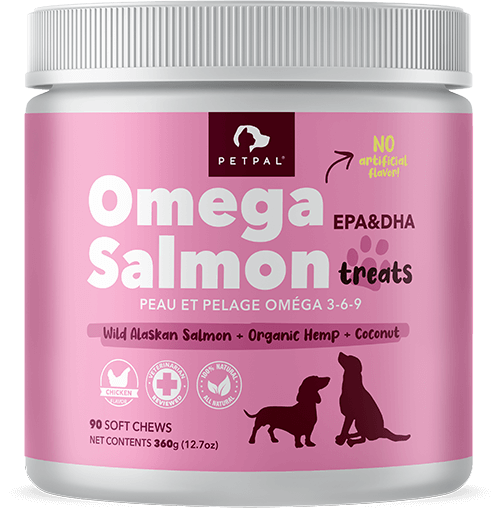 Healthy Glow & Anxiety | Omega Salmon Treats - Pet Organic Hemp Oil