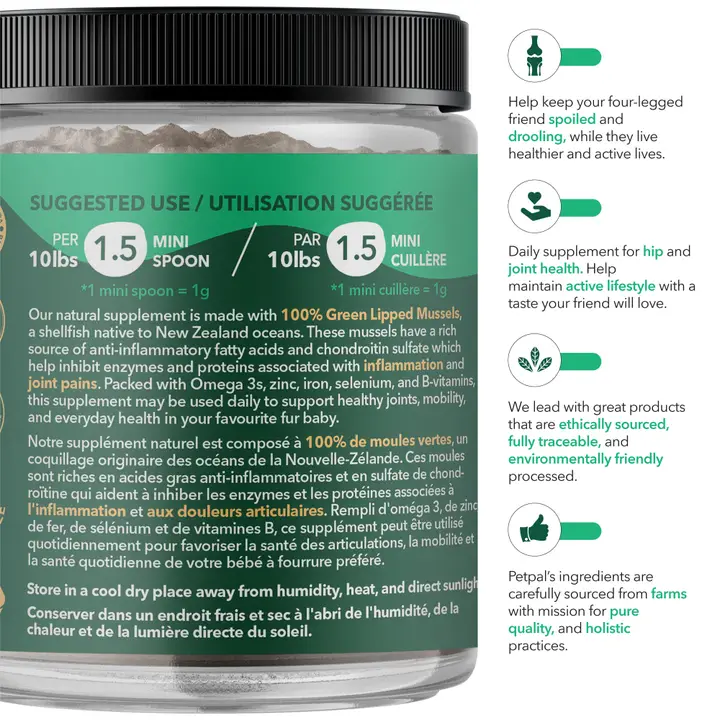 Ultimate Mobility Duo | Hip & Joint Health Treats - Green Lipped Mussel Powder