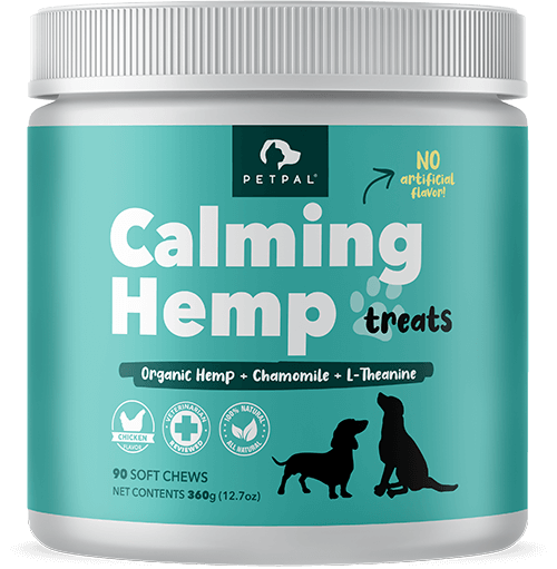 PETPAL Calming Hemp Treats for Dogs Healthy Supplement Petpal